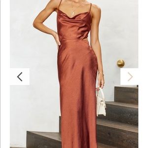 Billy J Sloan Midi Dress - Rust